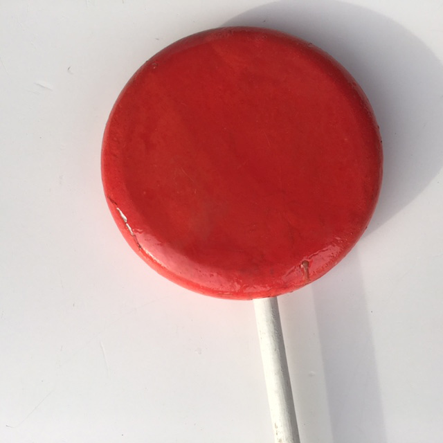 LOLLY, Red Round 25cm Dia